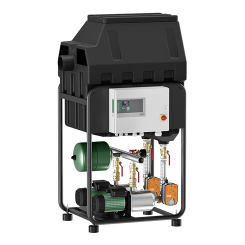 Wilo Système d'utilisation eau de pluie RainSystem AF150-2 Med. LSP404/EC, 0,75 kW, 230 V, 50 Hz