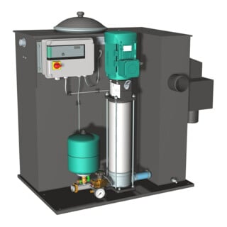 Wilo Système pompe individuelle Economy CO/T-1 Helix V 414/EC,G11/4/G11/4,2,2 kW