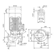 Wilo Trockenläufer-Standard-Einzelpumpe IPL 40/160-4/2-S1-1