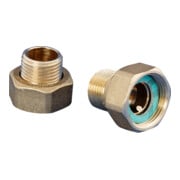 Wilo Verschraubung 1/2" AG/d= 15ix1" IG, 96 Satz, Messing-3