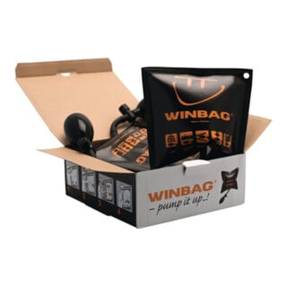 Winbag Coussin de montage Capacité 135 kg Cuir synthétique noir 4 pièces en boîte