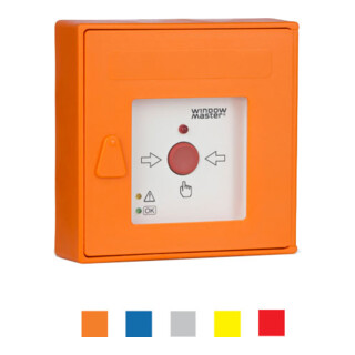 windowmaster Poste de commande principale RWA WSK 503 0002 02 jaune 125 × 125 × 38 mm