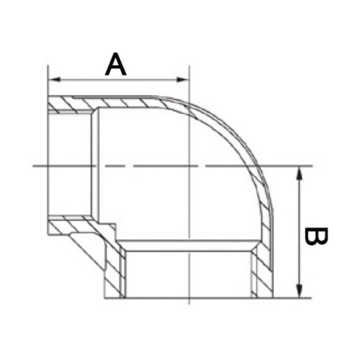 Winkel EN 10226-1 NPS 1/2 Zoll NPS2 3/8 Zoll IG reduziert SPRINGER