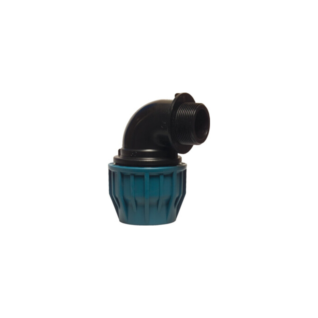Winkel Jason 20 mm x 1/2 pouce 90 degrés PP serrage x filetage mâle DVGW