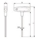 Winkelschraubendreher 6KT SW3x150mm m.Quergriff gehärtet/vernickelt CV.