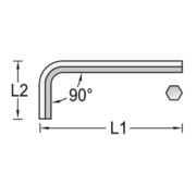 Winkelschraubendreher NC, Innen-6-kant 5 mm-3