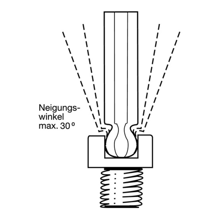 WinkelschraubendreherSatz 9-tlg. 6 KT. m.Kugelkopf SW1,5-10,0mm i.Klapphalter
