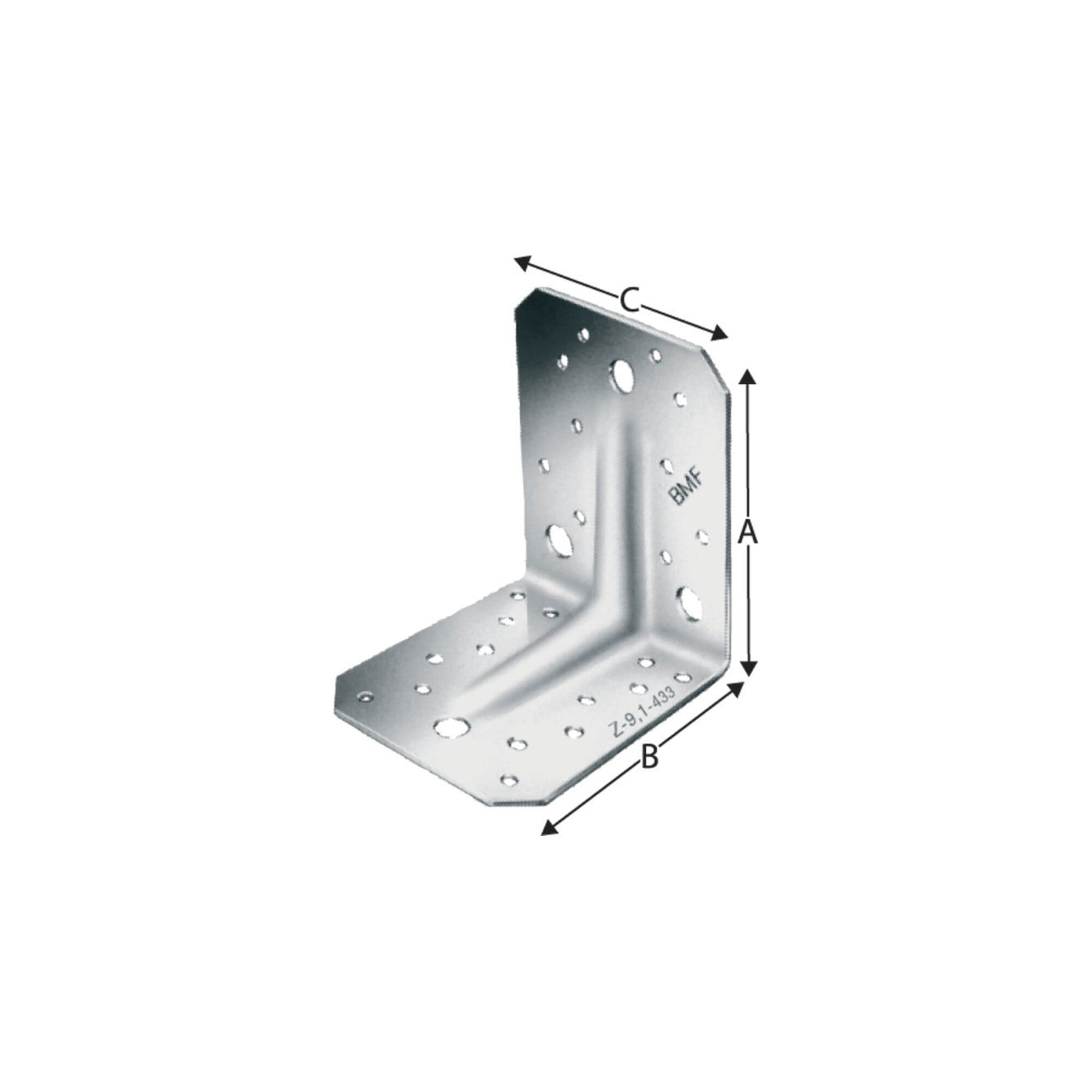 Winkelverb.ABR ABR105 105x105x90mm Anz.Löcher5/11 S.3mm ; SIMPSON Strong-Tie