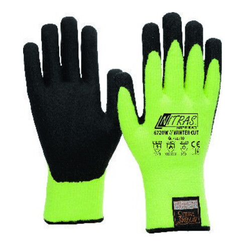Winter-Gants de protection Taeki5, revêtement latex, taille 8
