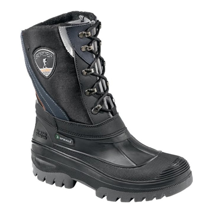 Spirale Winterstiefel, schwarz aus Nylon mit festem Warmfutter