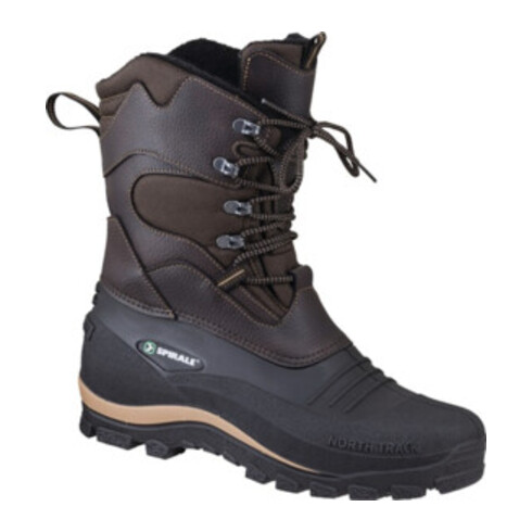 Winter-Schnürstiefel Bernd Taille 45 brun/noir nylon/PVC doublure en fausse fourrure SPIRALE