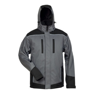 Wintersoftshelljacke Ajax Gr.M grau/schwarz ELYSEE