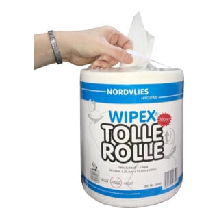 WIPEX TOLLE ROLLE 2-lagig hochweiß 20,3 x 22,4 cm
