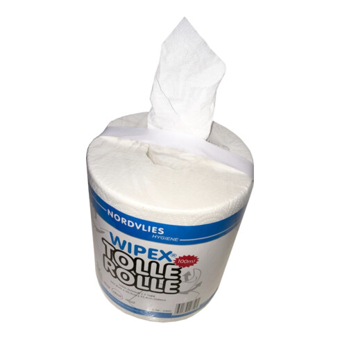 WIPEX TOLLE ROULEAU 2 couches blanc éclatant 20,3 x 22,4 cm