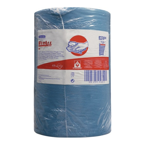 Wischtuch WYPALL X80 8374 L380xB420ca.mm stahlblau 1-lagig 475 Tü./Rl.