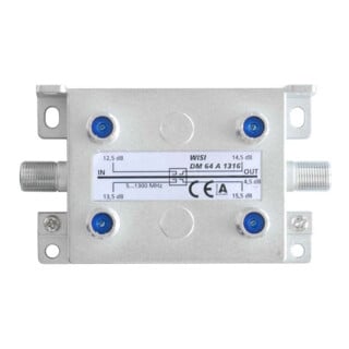 Wisi Diviseur 4 voies 5-1300 MHz 12,5-15,5 dB DM 64 A 1316