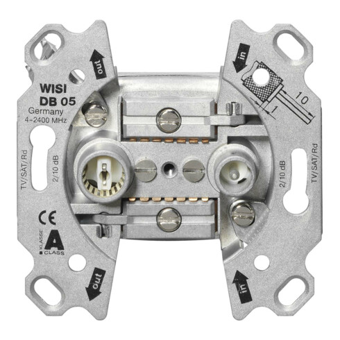 Wisi Durchgangsdose, 10 dB 5...2400 MHz DB05