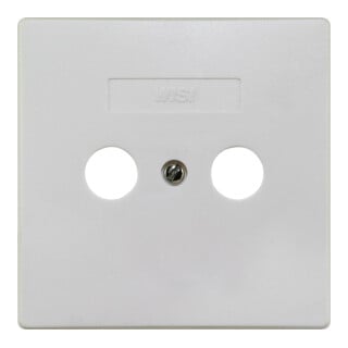 Wisi Plaque de recouvrement 2 trous 75x75 mm DW42
