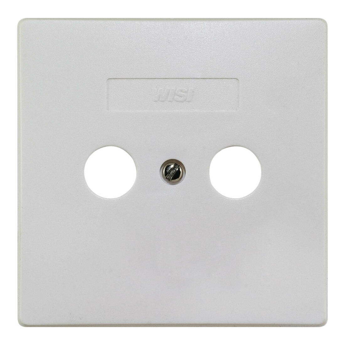 Wisi Plaque de recouvrement 2 trous 75x75 mm DW42