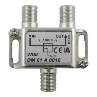 Wisi Séparateur 1 voie pour 5-1300 MHz, 16 dB Cl.A DM 61 A 0016