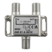 Wisi Séparateur 1 voie pour 5-1300 MHz, 16 dB Cl.A DM 61 A 0016-1