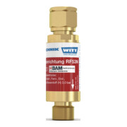 Witt GASETECHNIK GmbH & Co. KG Dispositif de sécurité RF53N G1/4 pouce RH O2/air comprimé/gaz selon TRAC 207