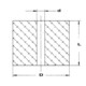 WOCO Elastomer Federn DIN 9835 Typ 295 AD 50mm L 32mm