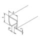 Woelm Laufschiene 400, 48,5mm x 43,5mm x 3,2mm-4