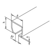 Woelm rail de roulement 500, 65mm x 60mm, zingué-4