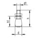 Woelm Rouleau de guidage 449 S STA ZN Rouleau plastique HELM