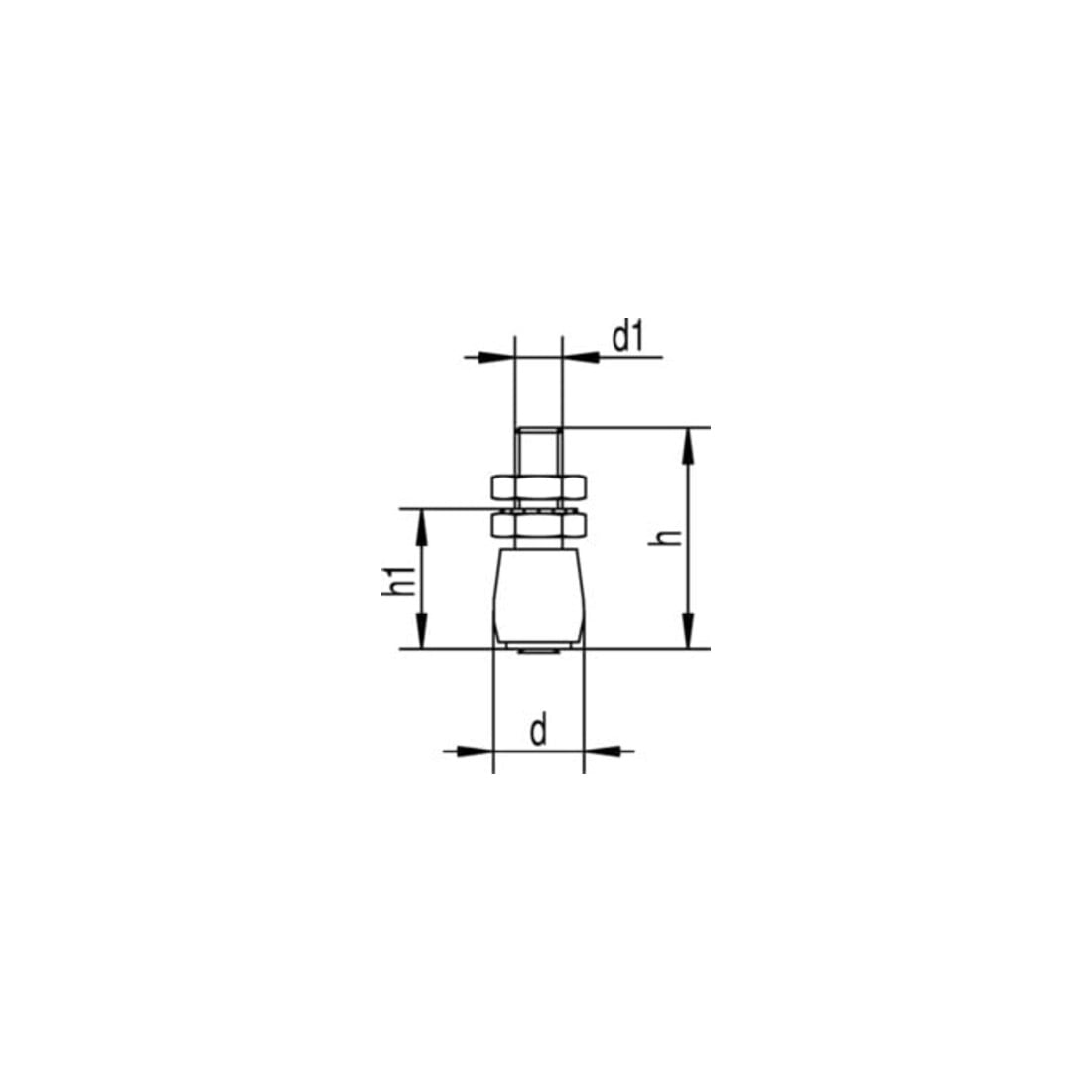 Woelm Rouleau de guidage 449 S STA ZN Rouleau plastique HELM