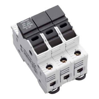 Wöhner Support de fusible 3 pôles pour fusible cylindrique 31297