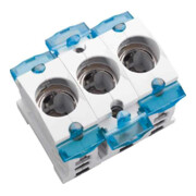 Wöhner Support de fusible encastrable D0 E18/63A/400V, 3 pôles 31306-1