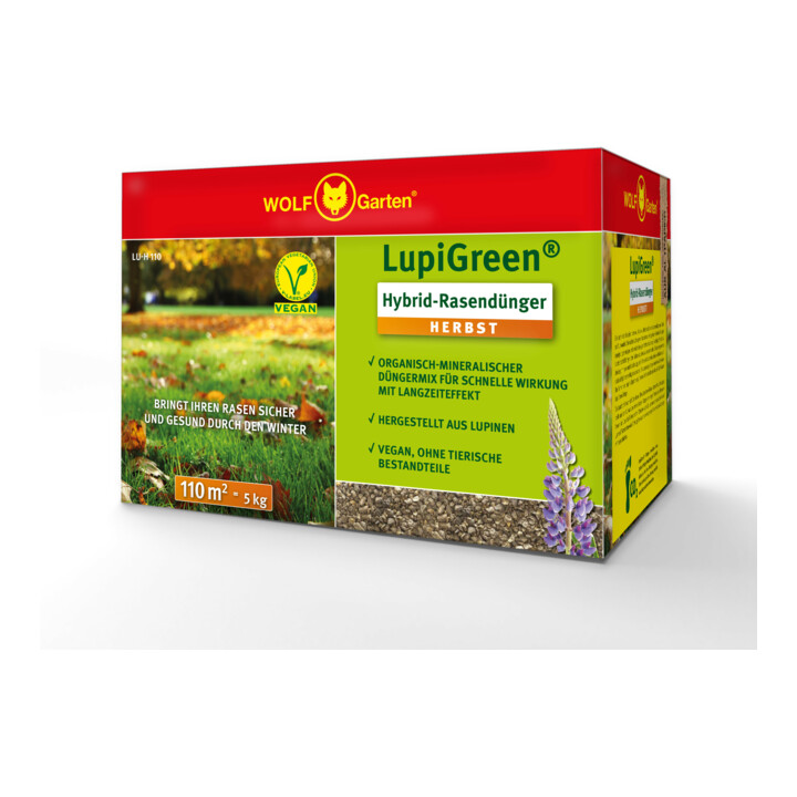 WOLF-Garten Herbst-Rasendünger Lupigreen Hybrid P 002 für 220 m²