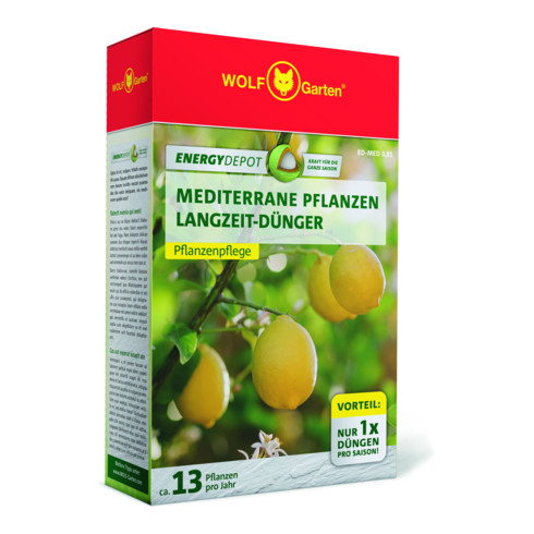 WOLF-Garten mediterrane Pflanzen Langzeit-Dünger ED-MED D/A 0,81kg