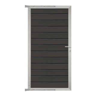 WOLLBACH Portail 90 x 175 cm Set complet Anthracite/Argent