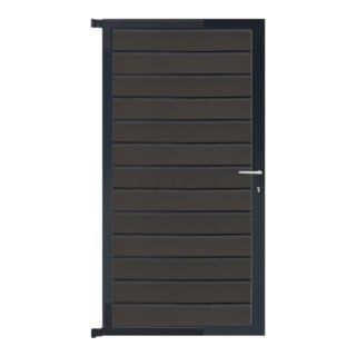 WOLLBACH Tor 90 x 175 cm Komplettset Anthrazit