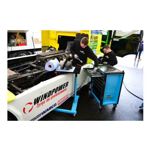 Workshop trolley Assistant 179NX-7/136 ∙ Tiroirs à plat : 5 x 77 x 522 x∙ 398 mm x Tiroirs hauts : 2 x 162 x 522 x 398 mm HAZET