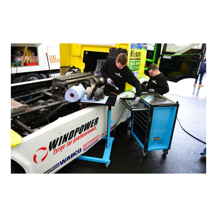 Workshop trolley Assistant 179NX-7/136 ∙ Tiroirs à plat : 5 x 77 x 522 x∙ 398 mm x Tiroirs hauts : 2 x 162 x 522 x 398 mm HAZET
