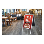 WSM Kundenstopper DIN A1 26mm Klemmprofil beids. Alu. silberfarbig eloxiert-4