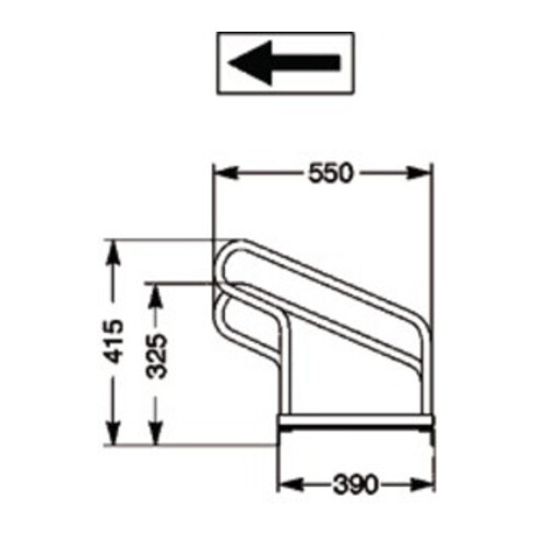 WSM Support vélo avec 2 emplacements pour vélos à 90 degrés, galvanisé à chaud, démonté