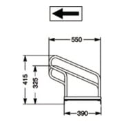 WSM Support vélo avec 3 emplacements roues 90 degrés galvanisé à chaud démonté-3