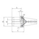 WTE Spannfutter HPH DIN69871ADB SK40 20x64.5mm-2