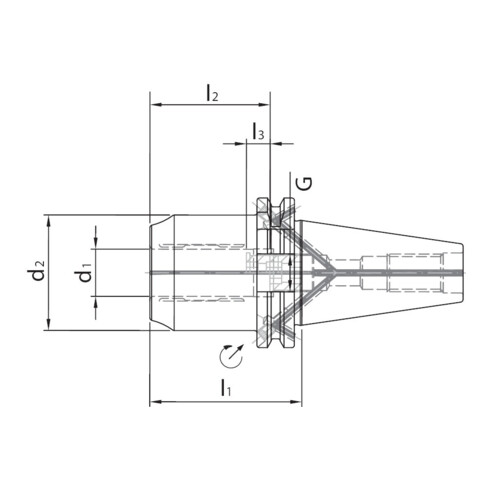WTE Spannfutter HPH DIN69871ADB SK40 20x64.5mm