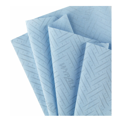 WypAll L10 Papierreinigungstücher für Lebensmittel + Hygiene, 6 Rollen x 800 Papierreinigungstücher