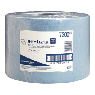 WypAll L10 Reinigungstücher für Oberflächen, 1 Blaue Rolle x 1.000 Papier-Wischtücher