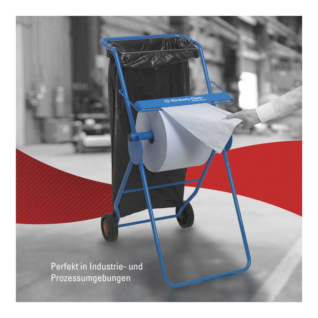 WypAll L10 Reinigungstücher für Oberflächen, 1 Blaue Rolle x 1.000 Papier-Wischtücher