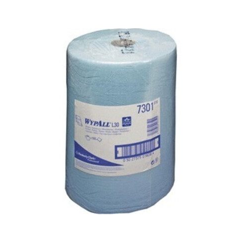 WypAll L20 Reinigungs- + Wartungspapier, 1 blaue Wischrolle x 500 Papierwischer