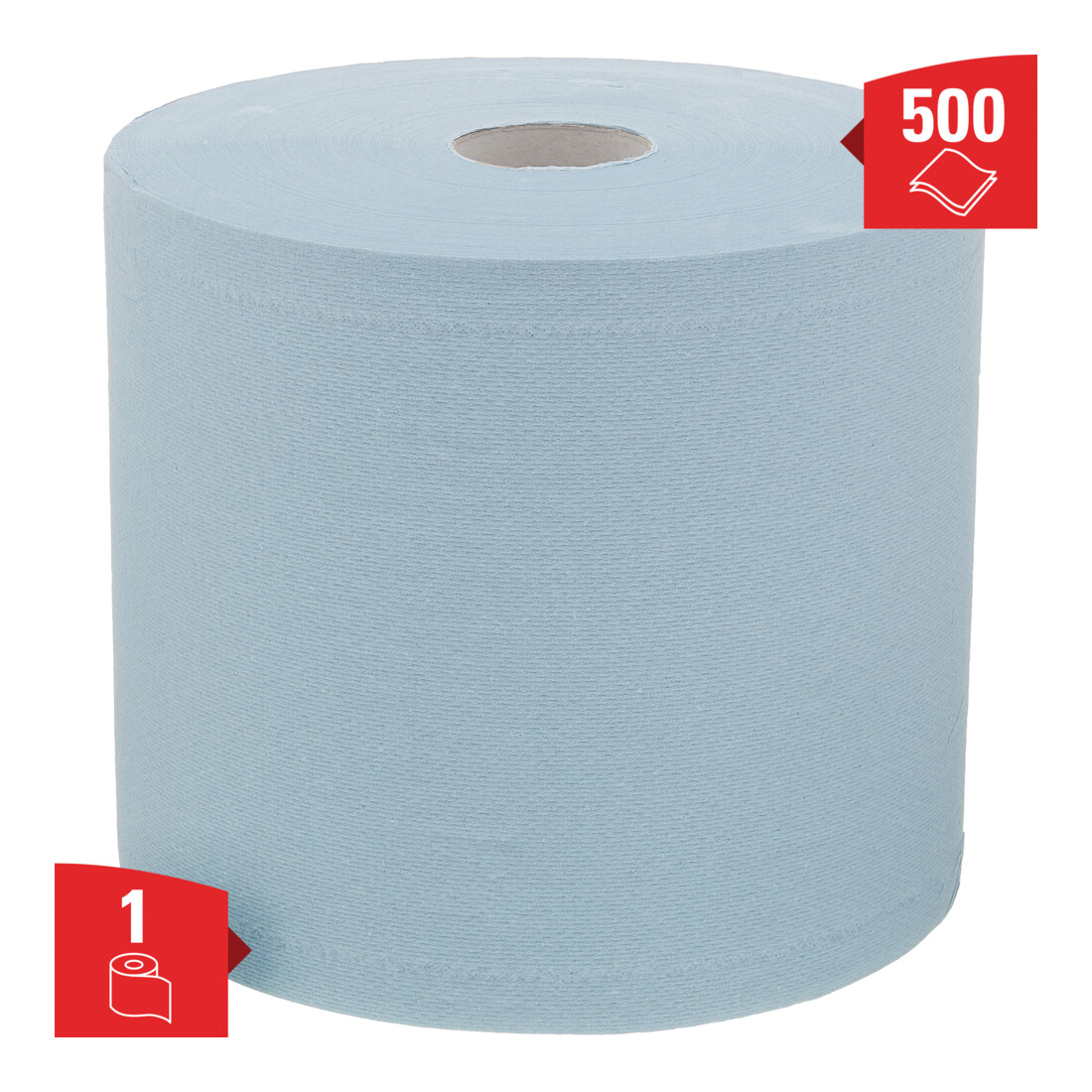 WypAll L20 Wischtücher Putztücher für Instandhaltungsarbeiten, Jumborolle x 500 Reinigungstücher, 2-lagig, blau