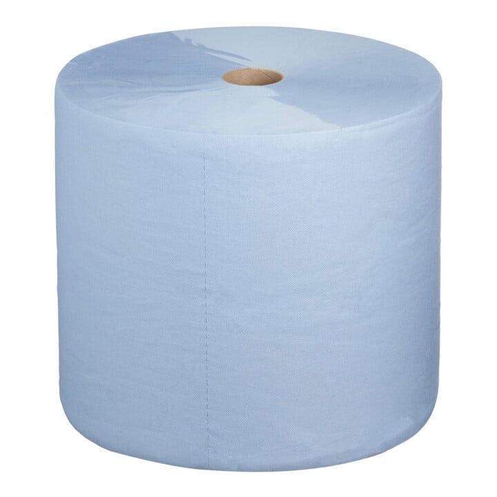 WypAll L30 chiffons de nettoyage bleus pour nettoyage + maintenance, 1 rouleau bleu x 1 000 chiffons bleus 3 couches